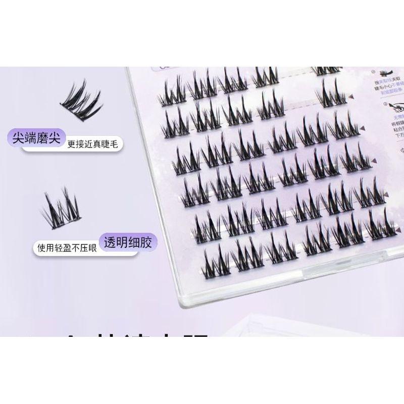 LuxeFlutter - Puppenauge Wispy Cluster Kleberfreie Falsche Wimpern