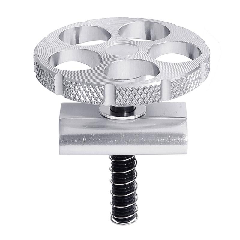 Aluminum Alloys Folding Bike C Buckle High Strength Hinges Clamp C Buckle Folding Bicycles Rotary Button Easy to Use серебряный
