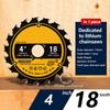 Carbide Circular Saw Blade Wheel Discs Wood Cutting Disc 110/125/132/140/150/165/185Mm Woodworking Saw Blade With 18/24 Teeth