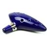 12 Holes Alto C Porcelain Ocarina with Holder Gift Box Lanyard Mini Wind Instrument for Beginners