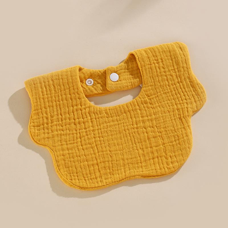 Six-Layer Cotton Petal Bib for Newborns, Boys & Girls - Thin, Soft & Absorbent