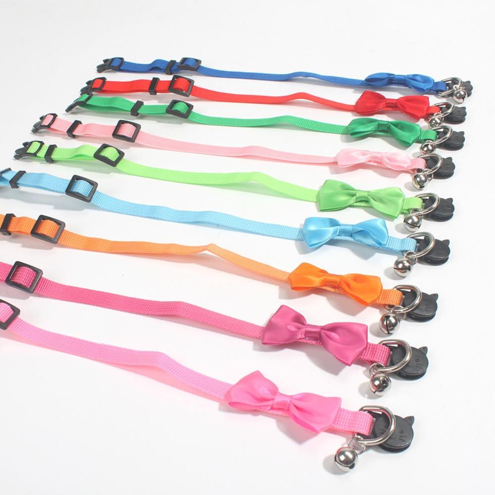 

Nylon Pet Collar Bowknot Cat Collars Cute Cats Bow Tie Pets Accessories озеро синього кольору