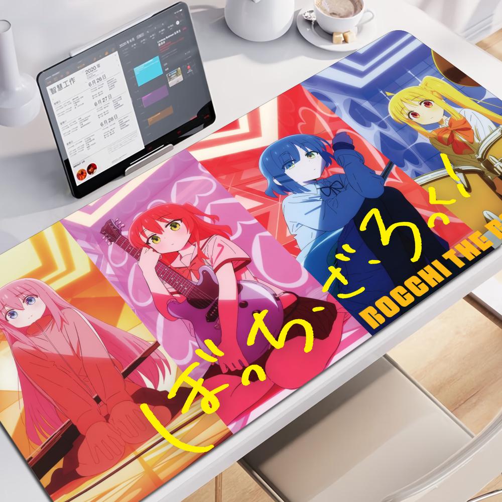 Anime BBocchi the RRockS Mouse Pad Nonslip Rubber Gamer Balance Computer Mat Decoracion Deskmat Laptop Office Large