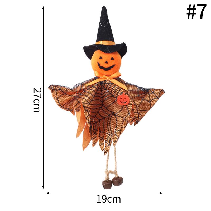 2025 Halloween Decoration Witch Hanging Pendant Pumpkin Black Cat Tree Ornaments Skeleton Charms for Festive Home Party Supplies