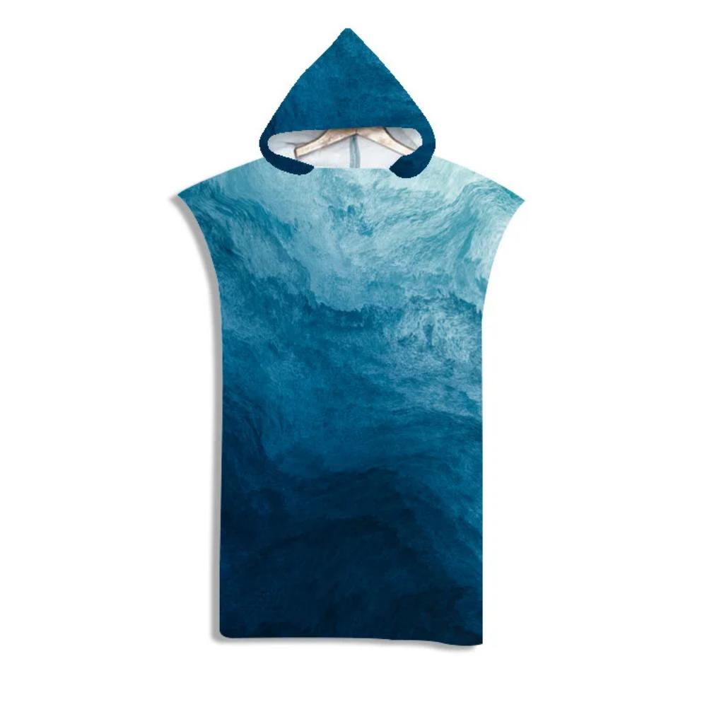 Erwachsene Kinder Strandtuch Schnelltrocknend Kapuzenumhang Kinder Frauen Große Badetücher Sandfrei Poncho Bademantel Für Sommer Schwimmen Surfen