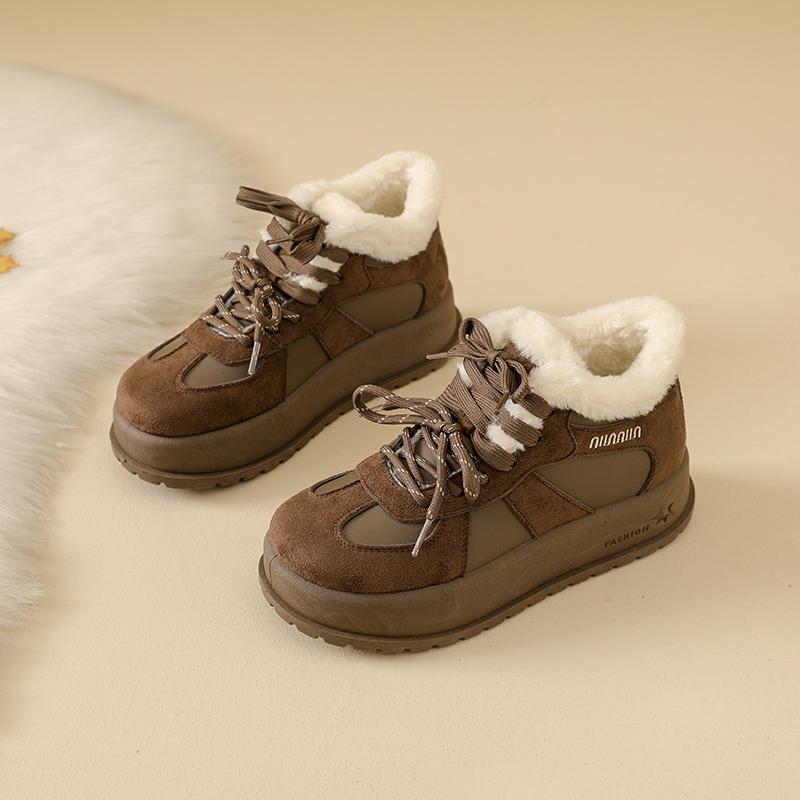 Winter Women's Platform Snow Boots Fashion Thick-soled Fleece-lined Cotton Shoes for Woman Comfort Warm High-top Boots for Women