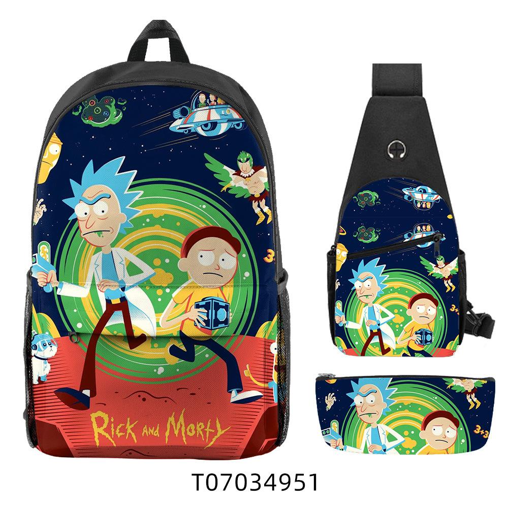 Fashion Backpack Backwoods Cigar Backpack Set Cigar 3D Backpack three-piece backpack set
