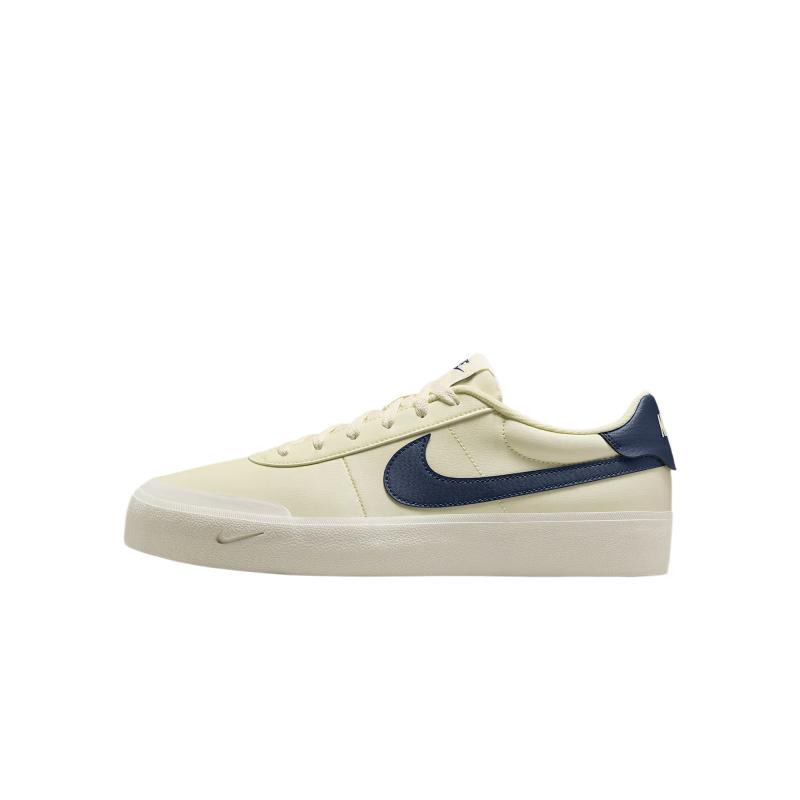 Nike Court Shot Abrasion Resistant Low Top Skateboard Shoes Men's Beige Blue Sneakers FQ8146-113
