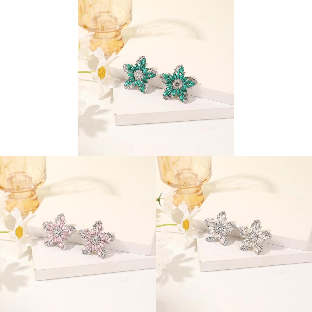 Modern Alloy Cold Dull Style Fivepointed Star Ear Jewelry For Ladies