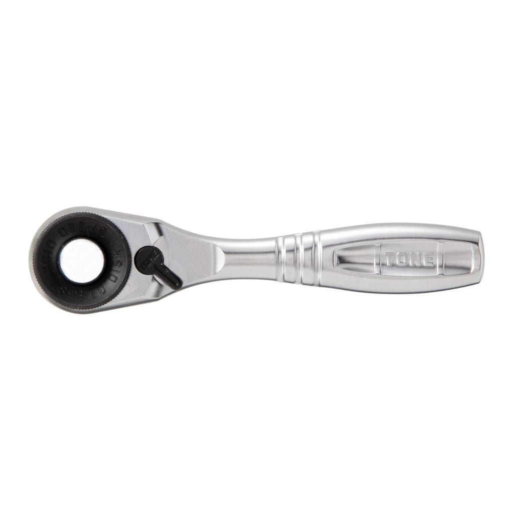 TONE Compact Short Ratchet Handle RH4CHQS Drive Angle (Quick Turn/Hold Type) 12.7mm (1/2")