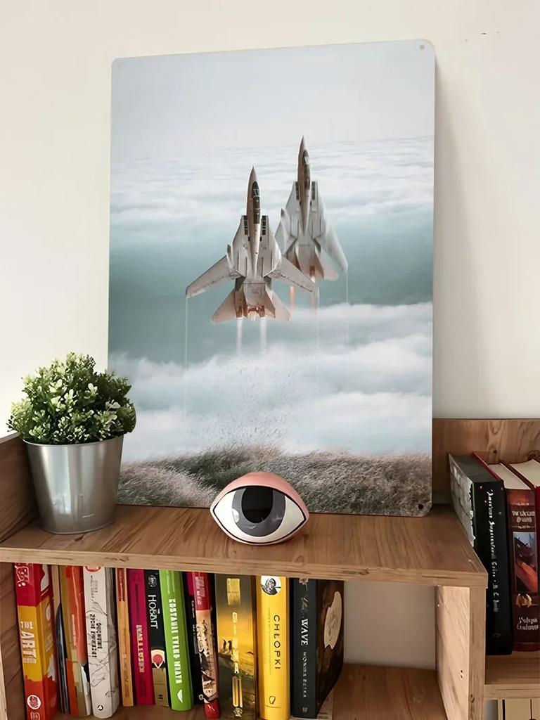 Sad Birds Still Fly Tinplate Sign Airplane Poster Coffee Bar Accessories Custom Metal Signs for Wall Art Decoration Retro Decor