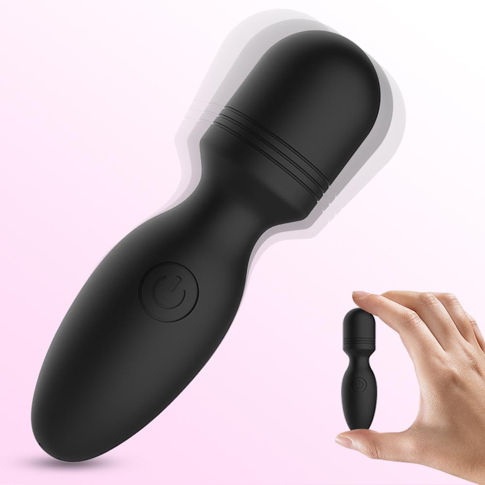 Mini AV Wand Massager Vibrator Sex Toy for Women Clit Stimulator Silicone Vibrators 10 Frequency Vibration Sex Toys Women