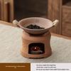 Retro Coarse Pottery Candle Tea Roaster