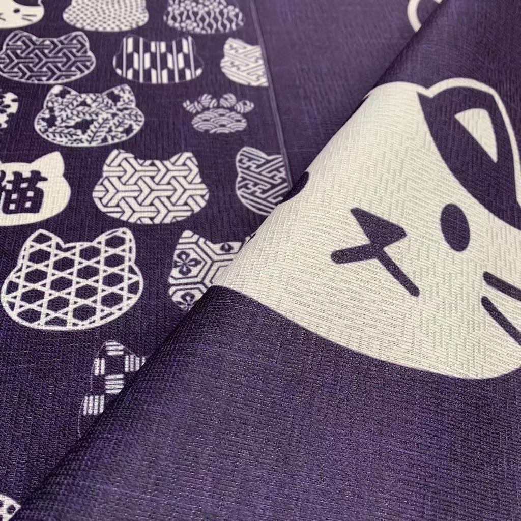 Stylish and Cute Noren Partition Long Provides and Blocks Suitable for Living and Cat 85cm Wide X 150cm NR1087 Cat-shaped (Japanese Curtain) Curtain,