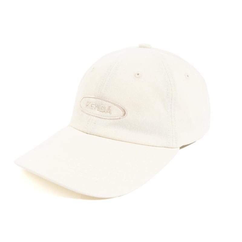 KENDA OVAL LOGO PIGMENT BALL CAP - IVORY / PGBC01-14s