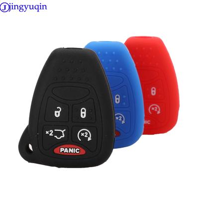 Jingyuqin 5B Étui de Clé de Voiture à Distance en Silicone Pour Chrysler 300 PT Dodge Caliber Jeep Patriot Liberty