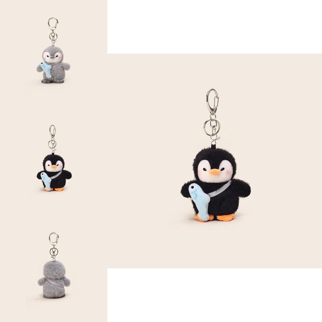 Back Fish Penguin Plush Keychain With Soft Material For Cute Gifts And Accessories