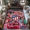 Atletico Madrid Personalized Text Floor Rug Office Rug Suitable for Study room Outdoor Game Room Dining Room Antislip Carpet Decorate Offices