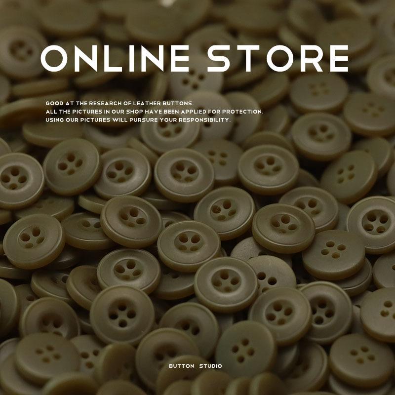 

5Pcs Army Green Four-Eye Button Resin Clothing Accessories Casual Summer And Autumn Knitted Cardigan Casual Clothing Shirt Buttons 1 #[W3298 #11mm four-eye army green]