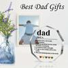Father’s Acrylic Decorative Sign:"Dad Definition"Gift – Thank You/Birthday/Christmas (for Dad/Stepdad/Bonus Dad,from Kids/Wife).