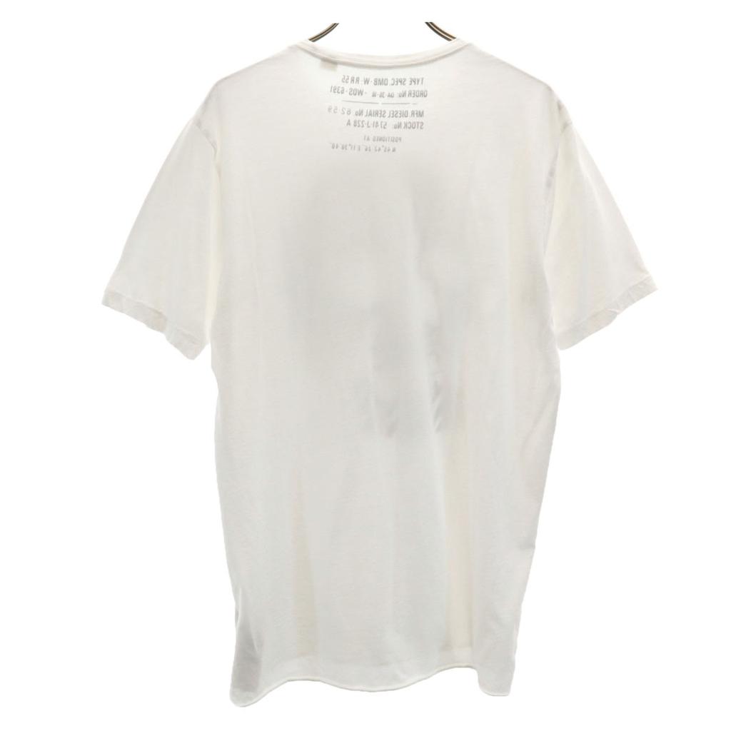 Diesel Short Sleeve T-shirt S White Men's Used