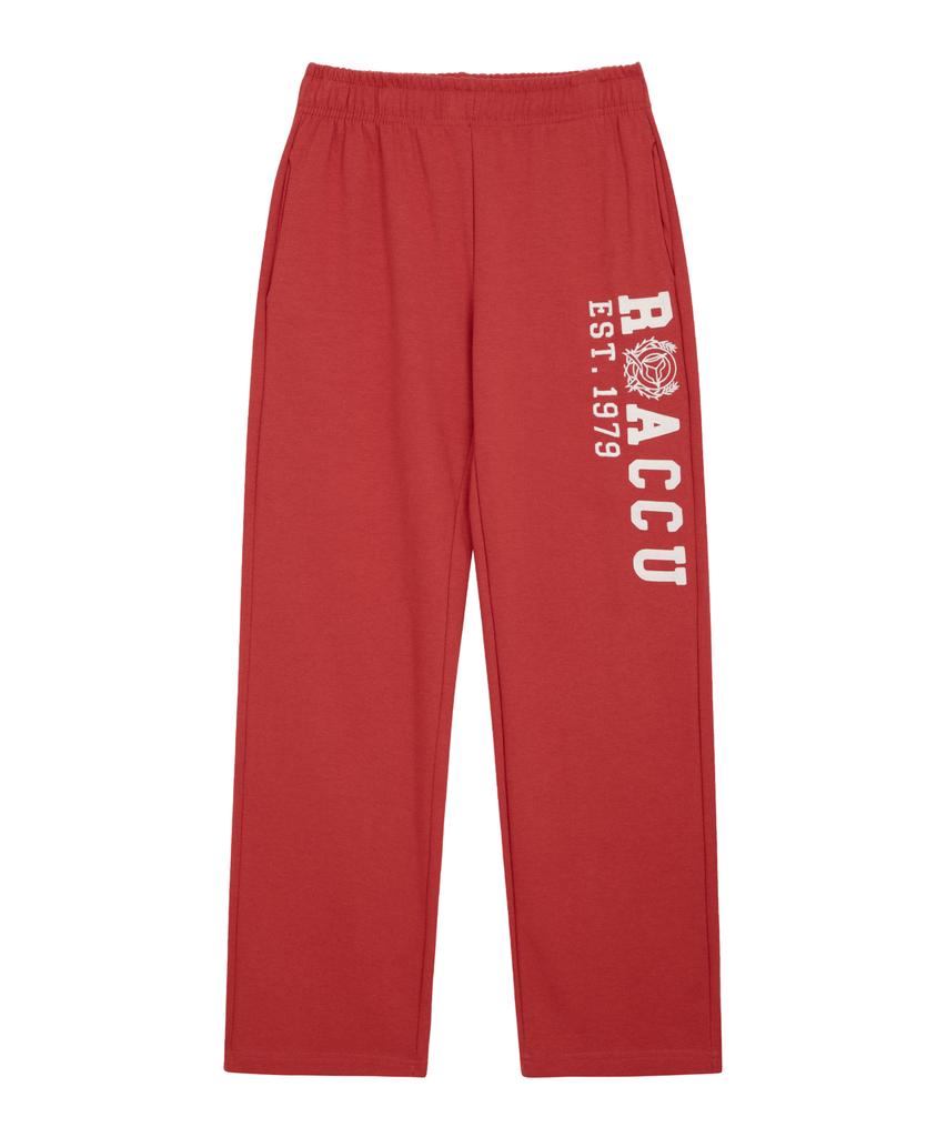 TAKEASY Women'S Applique Wide Pants (Brick Red)
