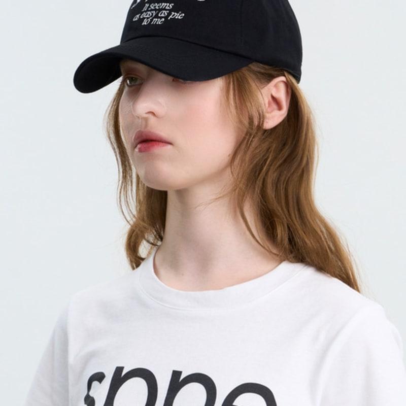 Sloppipie SIGNATURE COTTON BALL CAP [BLACK]