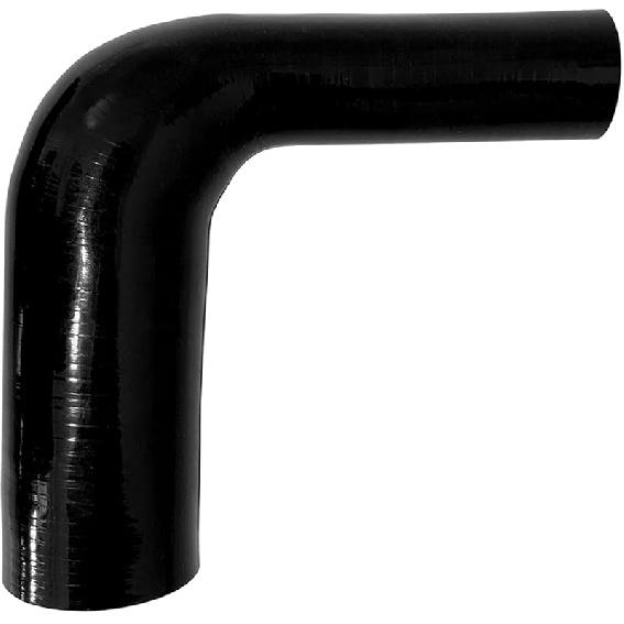 ID 1.5  to 1.75  90 Degree Reducer Silicone Elbow Coupler, 7  Leg Length (178mm) Universal 4-Ply Reinforced Silicone Radiator Hose Reducer Intake ID: 1.5  to 2.5  (38mm to