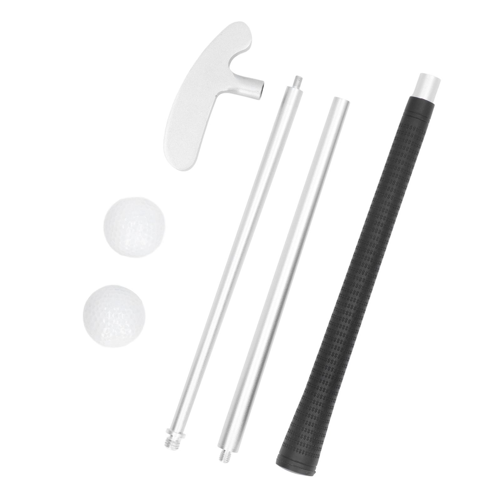 

Клюшка для гольфа Putter Silver Aluminum Alcaf Rubber Съемные 3-секционные стержни с 2 тренировочными мячами для