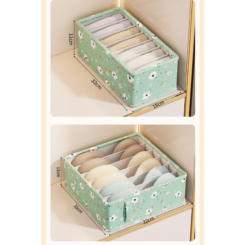 New underwear organizer box Household underwear socks division storage box Student dormitory storage accessories underwear storage box