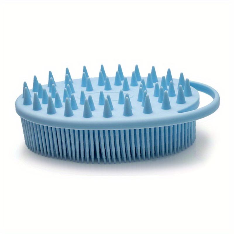 2-in-1 shower shampoo brush, shower silicone body scrub, exfoliating body brush, high-quality silicone loofah, scalp massag
