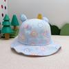 Cartoon Rabbit Baby Bucket Hat - Breathable Sun Protection for Spring and Autumn
