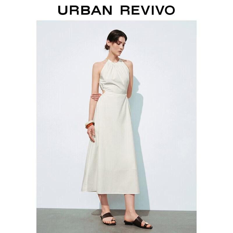 UR2026 Women's Pleated Sleeveless Summer Dress