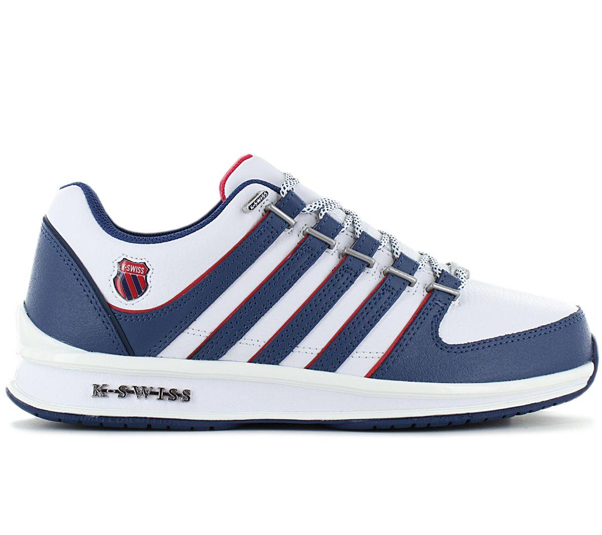 

K-Swiss Rinzler Leather - Мужские Кроссовки Кожаные Бело-Синие 01235-136-M ORIGINAL