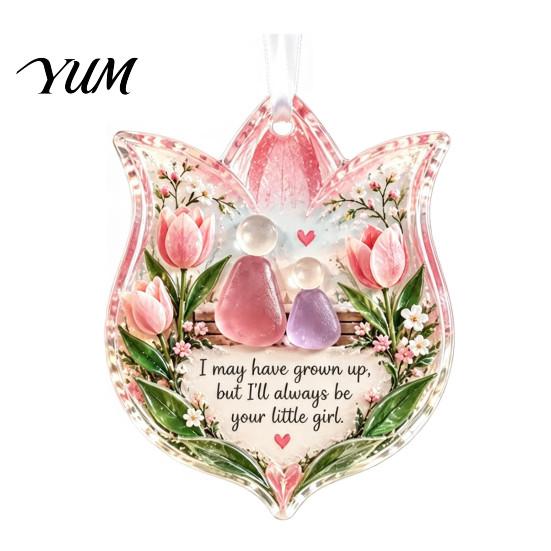 Seasonal Home Decorations Heartfelt Holiday Keepsake Ornament, Acrylic Hanging Decoration for Loved Party Decor Ones, Christmas Tree Pendant