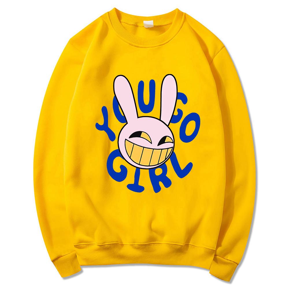 YOU GO GIRL Digital Circus Jax Hoodie Fashion Unisex Harajuku Funny Cute Rabbit Hoodie Unisex Cartoon Vintage Pullover Sweatshirt