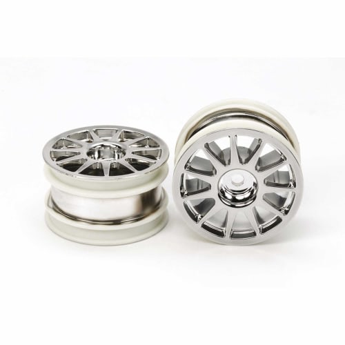 

Tamiya Hop-Up Options No. 1824 OP.1824 M Chassis 11-Spoke Wheels (Chrome Plated) (Piece Set) RC Parts 54824
