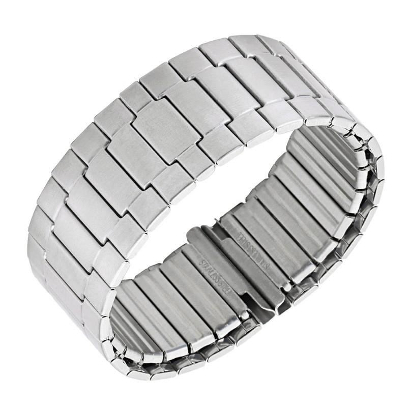 

Stainless steel elastic retractable metal watch band compatible with Huawei watch2 proGlorymagicWatch band22mmMale 22mm-M срібний