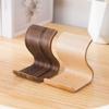 Wood Tablet Stand Yellow Coffee Phone Stand Simple Display Rack  Desktop Ornament