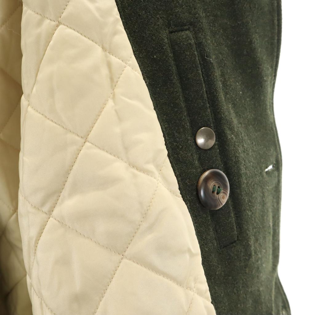 AQUARAMA made in Italy pea coat 52 khaki P coat Men's Used