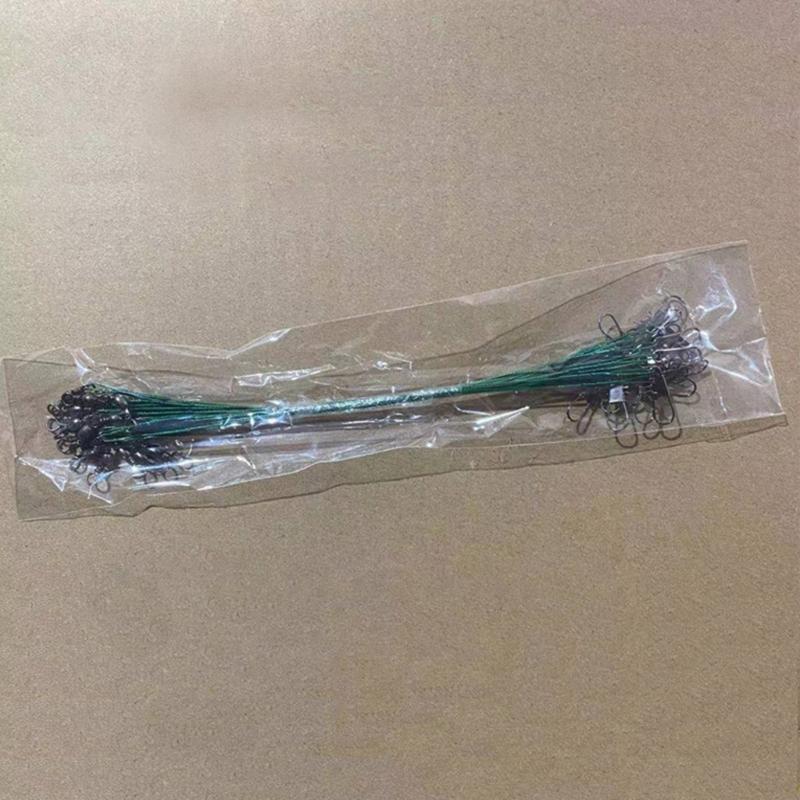 Fishing Tackle Lures Hook Fishings Tackle Leader Steel Belt Swivels Buckled Set