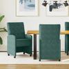 Dining Chairs with Casters 2 pcs Dark Green 58 x 67 x 97 cm