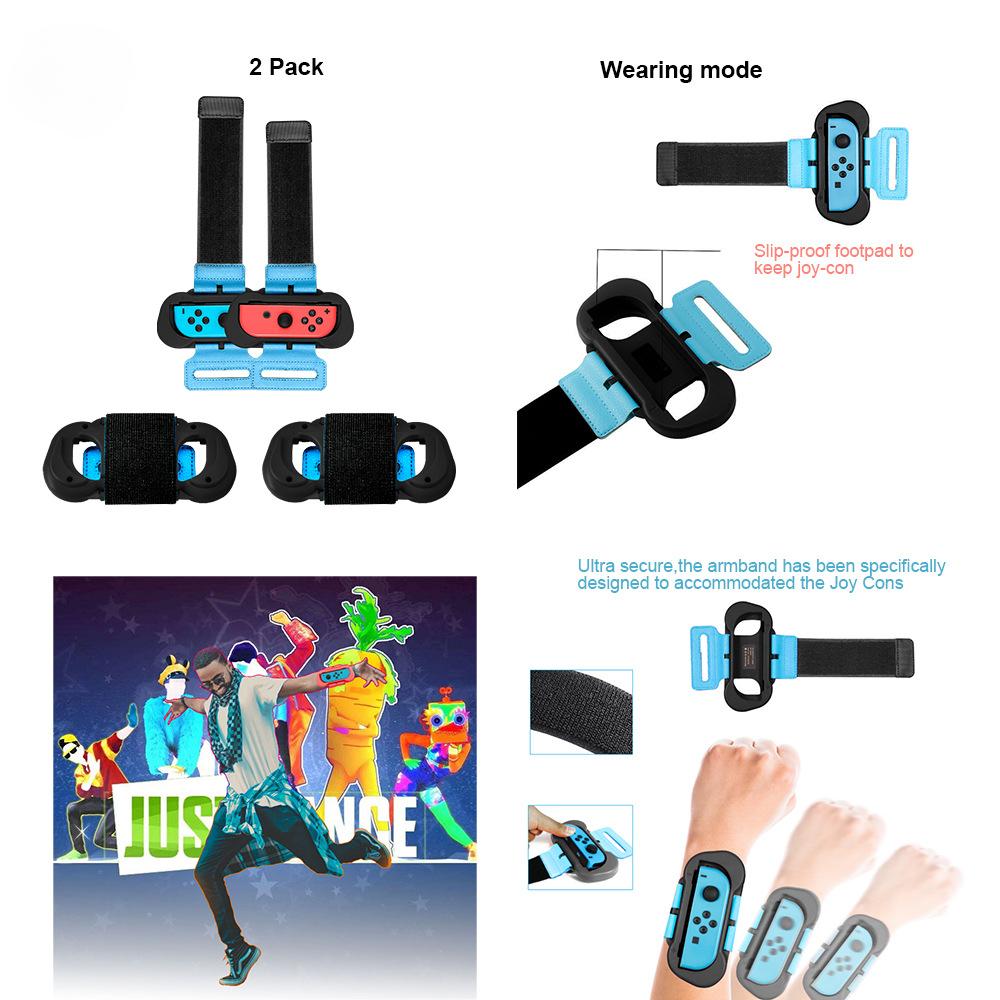 Paquete de accesorios deportivos para Switch: Kit familiar 10 en 1 para juegos deportivos (2022): Correas para piernas de fútbol, palos de golf de Mario, muñequeras de Just Dance