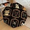 1PC Cat Portraits Umbrella-8-Rib Reinforced, Automatic Open, Lightweight & Durable, Cute Fashion Accessory for Outdoor-T355