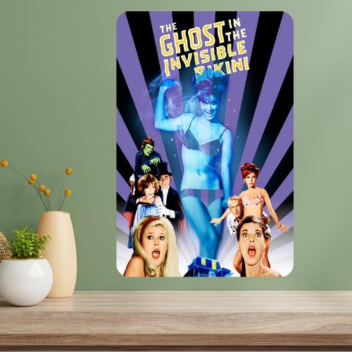 The Ghost in Invisible Bikini Classic Movie Metal Poster Sign 20x30cm(7.8x11.8inch)