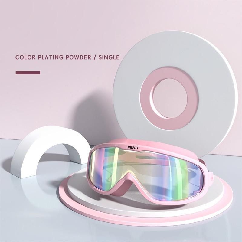 Myopie-Verschreibung -1,5 ~ -8,0 Grad Wasserdichte Anti-Beschlag-Silikon-Schwimmbrille mit Ohrstöpseln