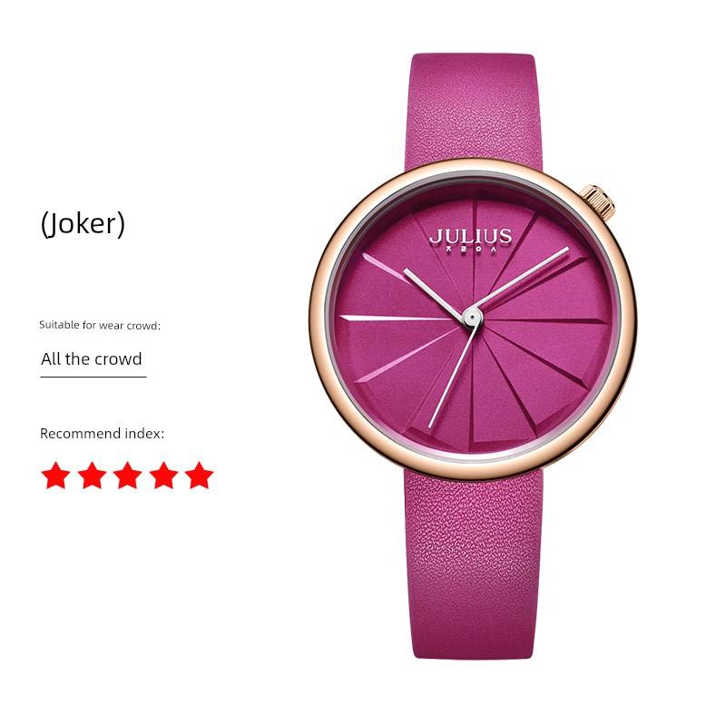 New Arrival Julius Watches Women's Genuine Goods Black Trend K-style Fashion Personality Belt Student Fashion Women's Wrist Watch
