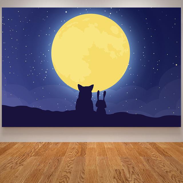 Abstract Painting Arctic Fox Poster Prints Wall Pictures for Living Room Decoration Modern Minimalist Animals Wall Art Print Fox