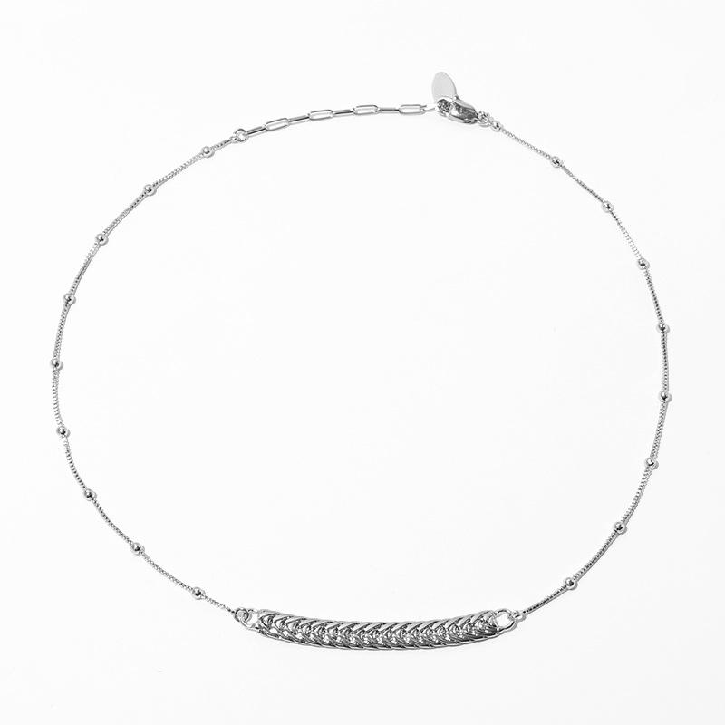 

Унисекс ожерелье-цепочка с круглыми бусинами Nohara Aoi 2022 - Рок уличная бижутерия в стиле Инс