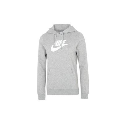 As W Nsw Club Flc Gx Std Po Hd Sports Logo Hoodie Women Hoodie Gray DQ5776-063